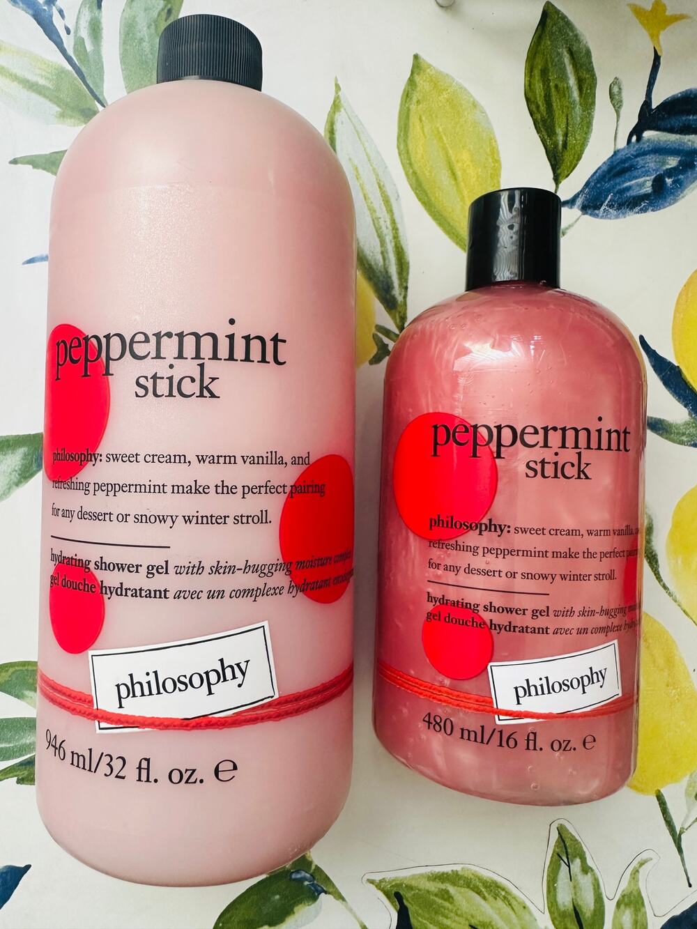 NEW PHILOSOPHY Peppermint Stick JUMBO Size 32 OZ + Full Size 16 OZ
